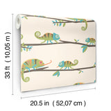 Advantage Chameleon Family Green Canopy Stroll Wallpaper