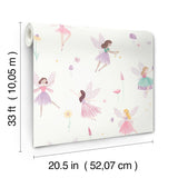 Advantage Fairy Friends Pink Enchanting Wallpaper