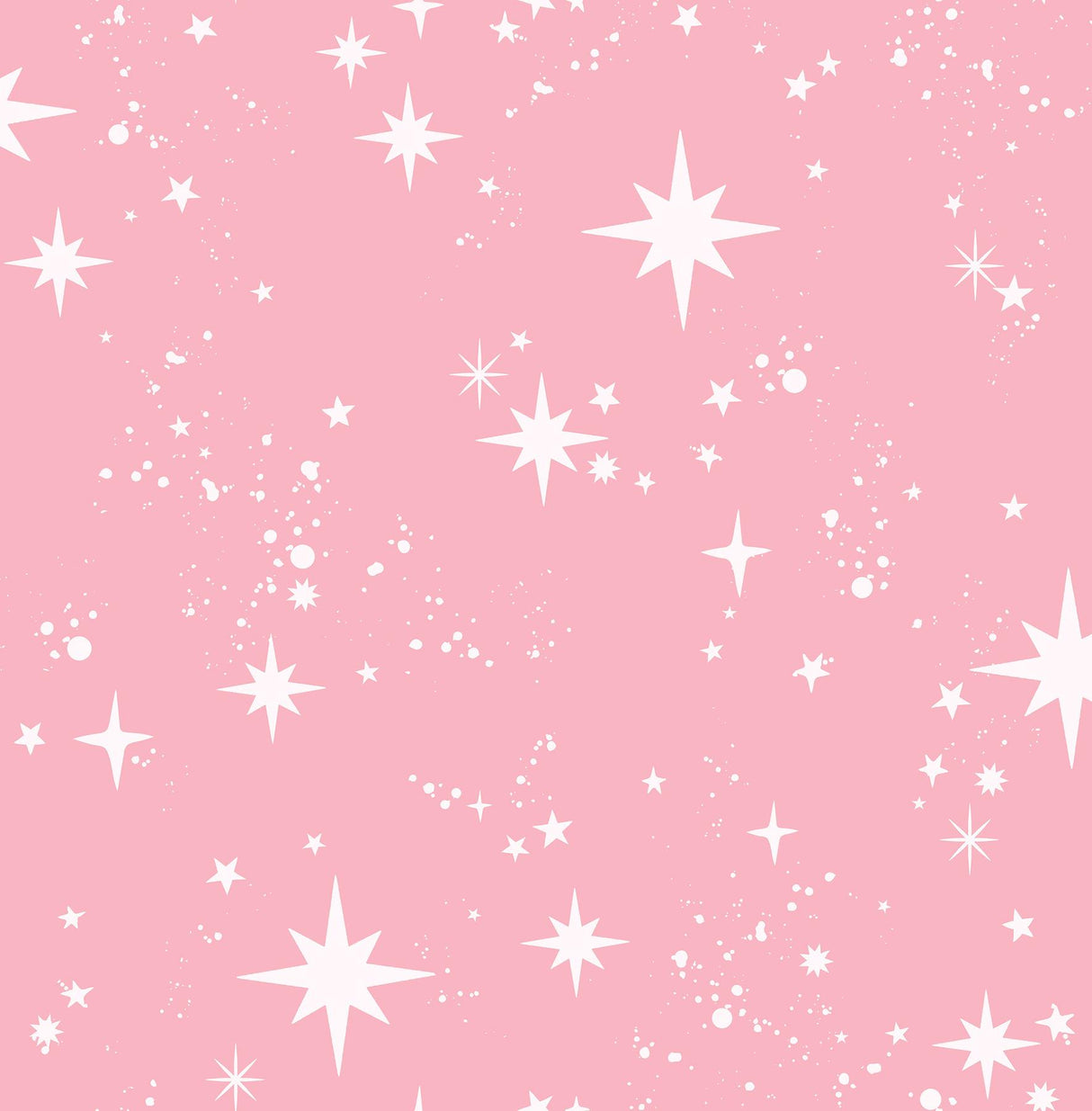 Advantage Twinkle Pink Starry Skies Wallpaper