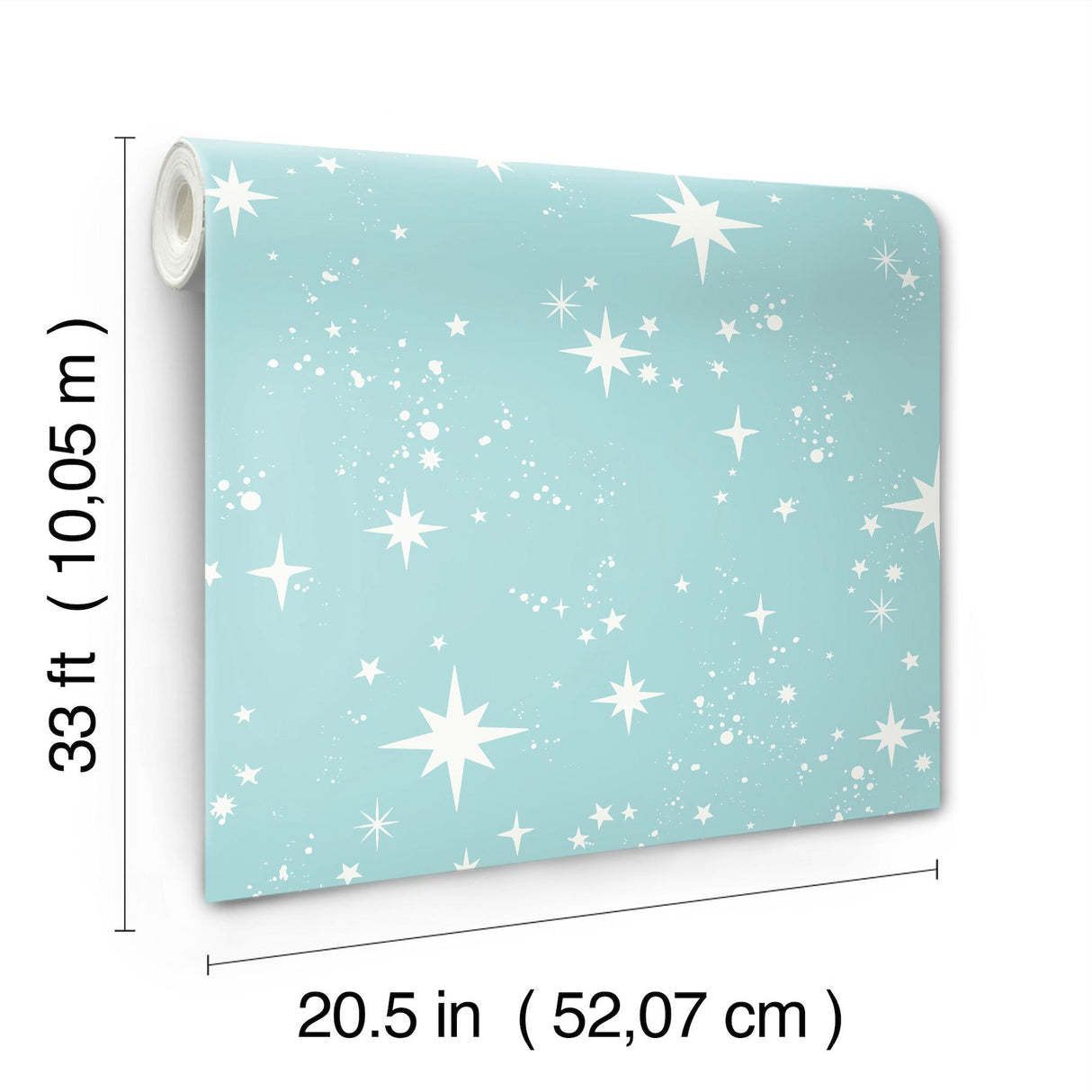 Advantage Twinkle Light Blue Starry Skies Wallpaper
