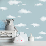 Advantage Cloudy Sky Blue Scenic Wallpaper