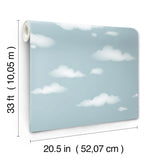 Advantage Cloudy Sky Blue Scenic Wallpaper