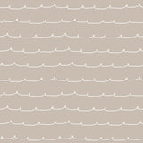 Advantage Wiggle Line Taupe Stripe Wallpaper