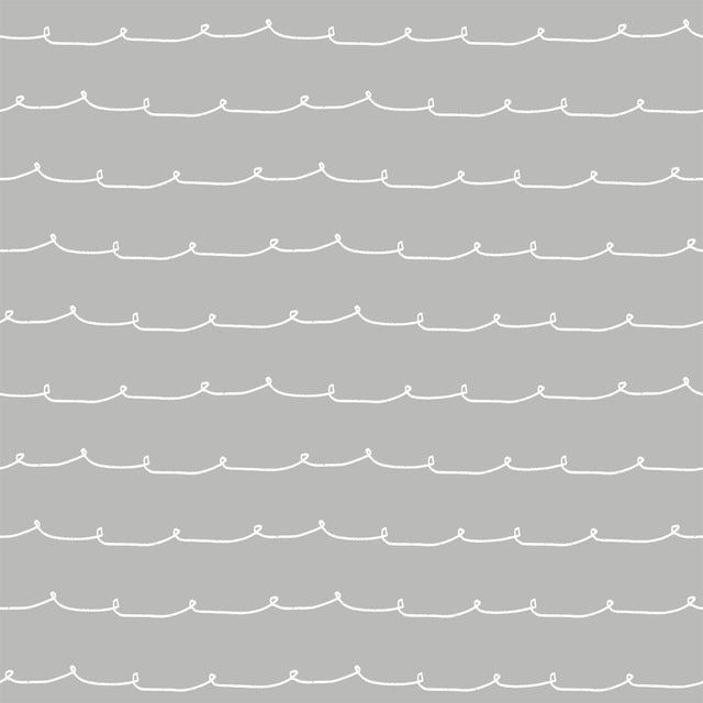 Advantage Wiggle Line Grey Stripe Wallpaper