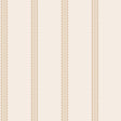 Advantage Bobbin Stripe Light Brown Scalloped Wallpaper