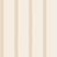 Advantage Bobbin Stripe Light Brown Scalloped Wallpaper
