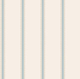 Advantage Bobbin Stripe Light Blue Scalloped Wallpaper