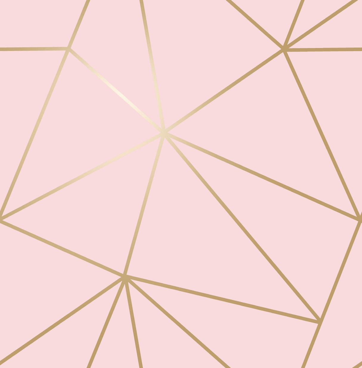 Advantage Metallic Geo Pink Triangles Wallpaper
