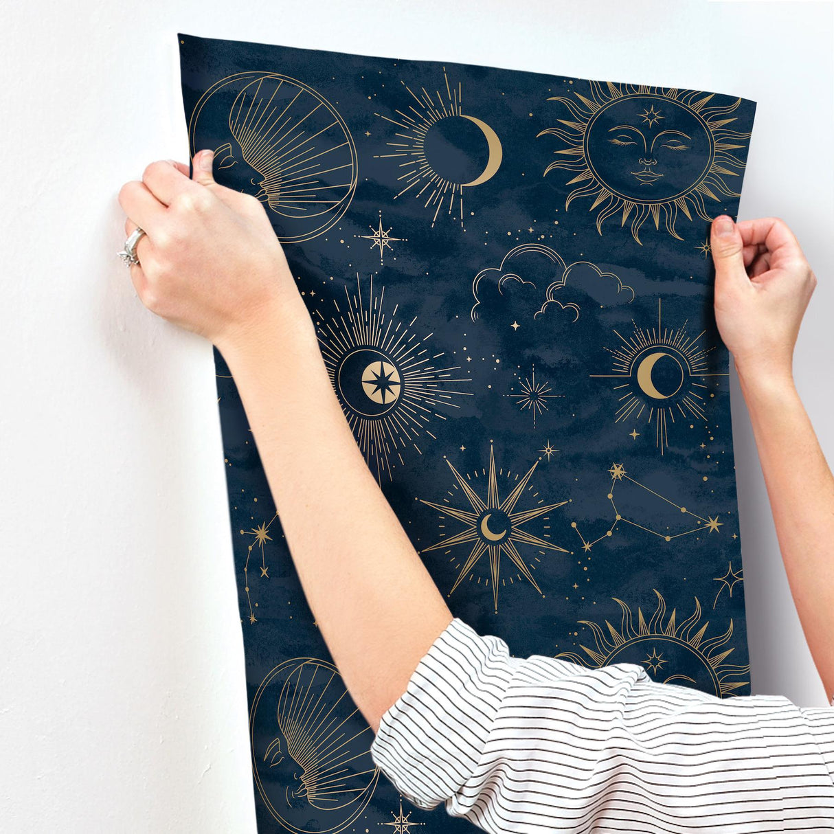 Advantage Mystic Navy Celestial Wallpaper
