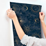 Advantage Mystic Navy Celestial Wallpaper
