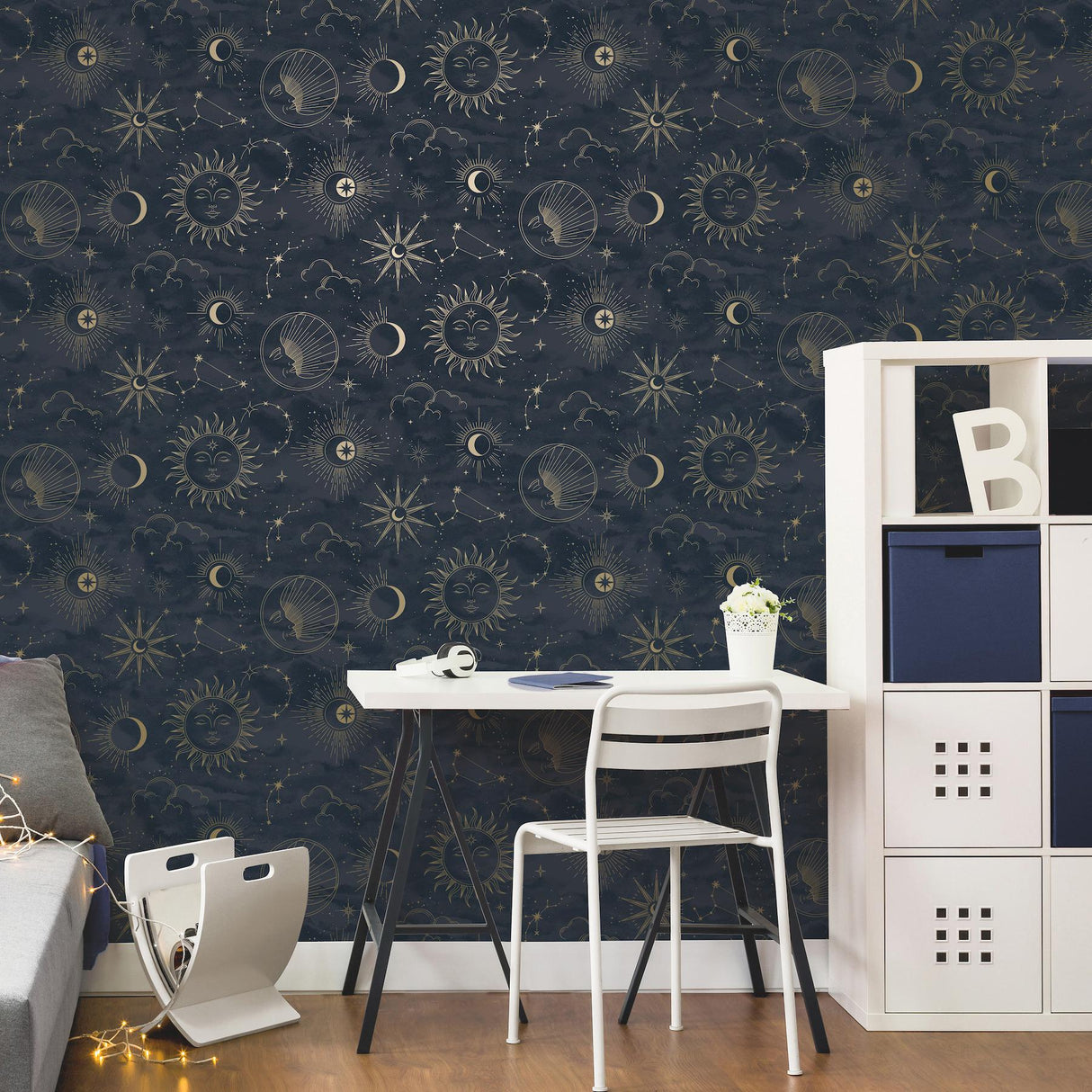 Advantage Mystic Navy Celestial Wallpaper