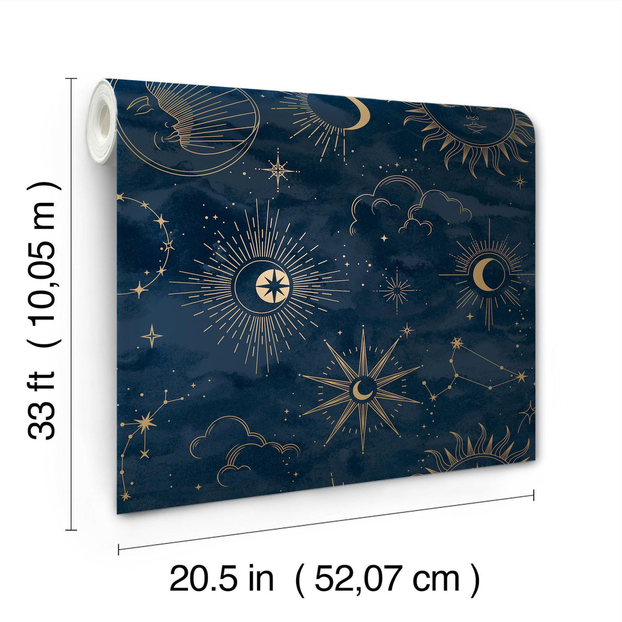 Advantage Mystic Navy Celestial Wallpaper