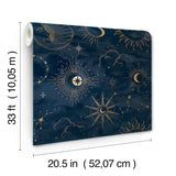 Advantage Mystic Navy Celestial Wallpaper