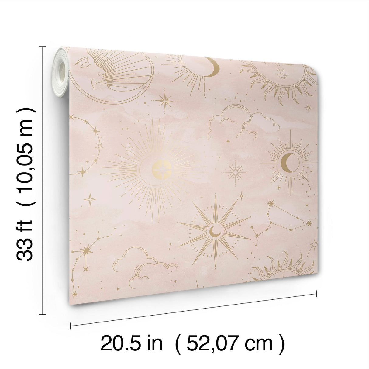 Advantage Mystic Pink Celestial Wallpaper