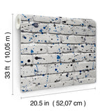 Advantage Splatter Wall Grey Abstract Wallpaper