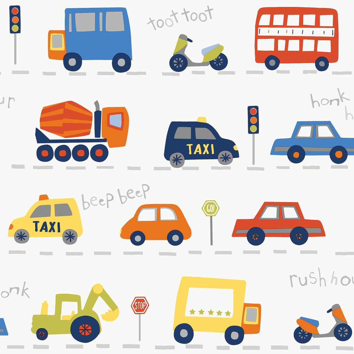Advantage Road Traffic Red Cars Wallpaper