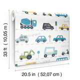 Advantage Road Traffic Blue Cars Wallpaper