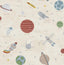 Advantage Space Adventure Beige Outer Space Wallpaper