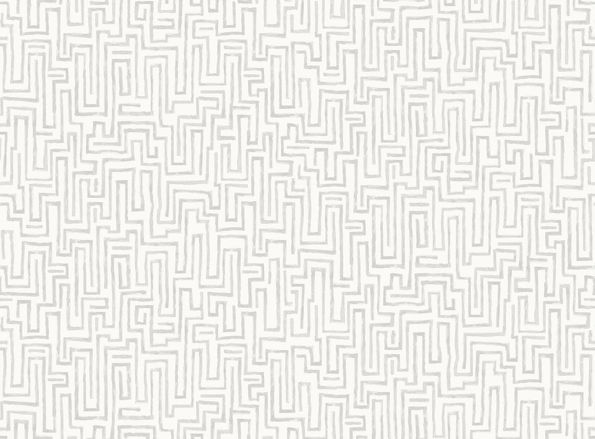 A-Street Prints Maze Dove Grey Wall Mural