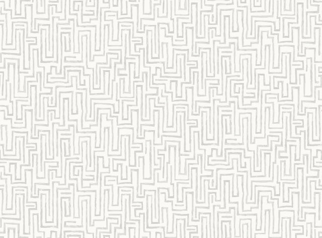A-Street Prints Maze Dove Grey Wall Mural