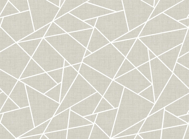 A-Street Prints Modern Lines White on Dove Grey Wall Mural