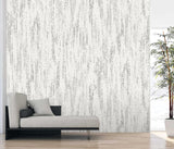 A-Street Prints Rainfall Dove Grey Wall Mural