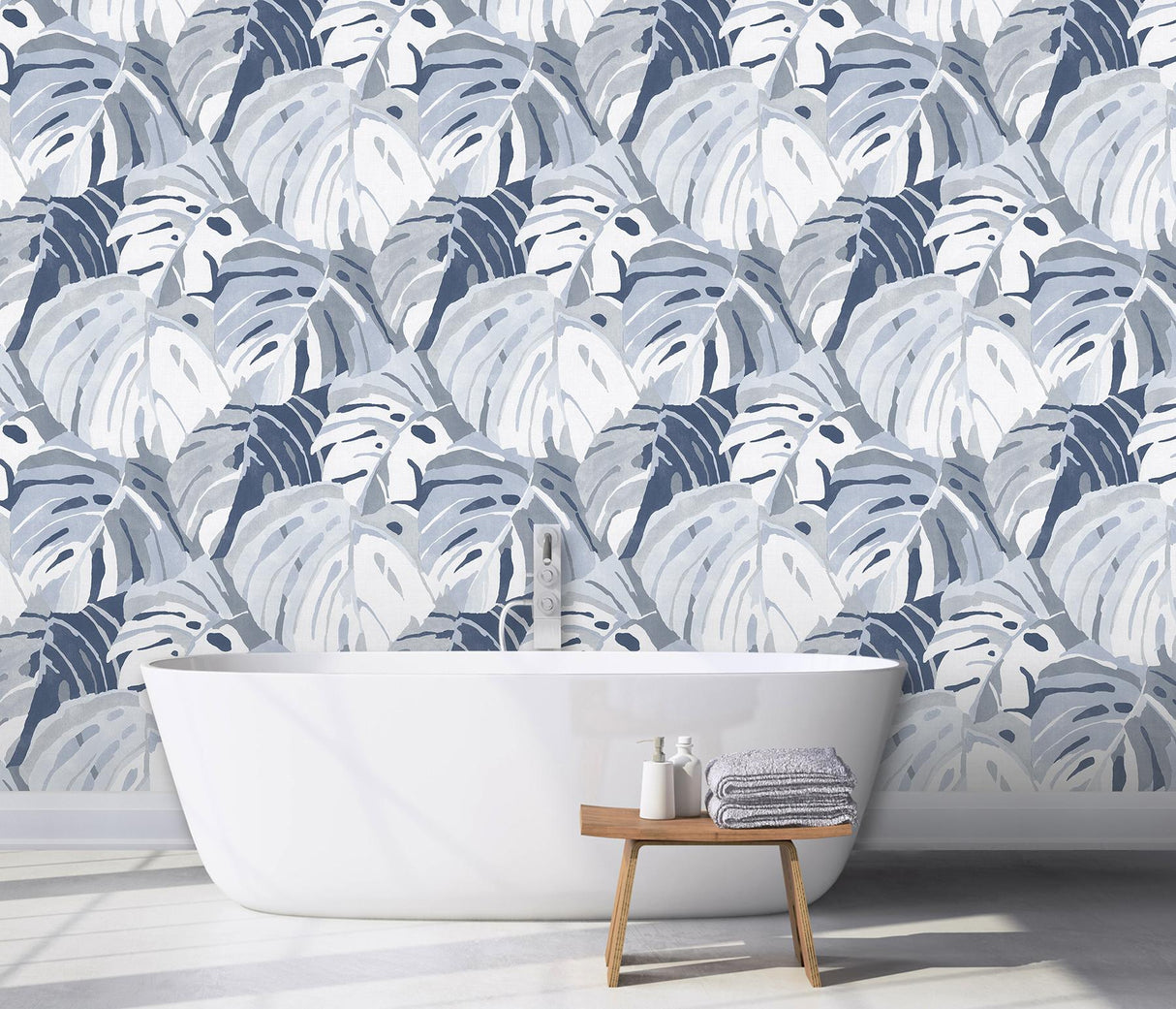 A-Street Prints Castaway Ocean Blue Wall Mural