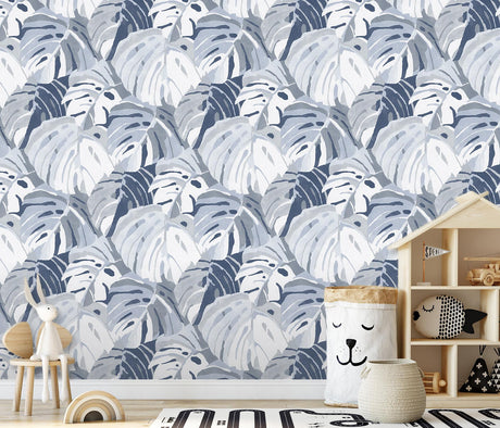 A-Street Prints Castaway Ocean Blue Wall Mural