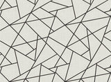 A-Street Prints Modern Lines Black on Dove Grey Wall Mural