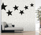 A-Street Prints Terrazzo Stars Black on Dove Grey Wall Mural