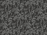 A-Street Prints Storybook Forest Charcoal Grey Wall Mural
