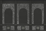 A-Street Prints BKLYN Bank Windows Black Wall Mural