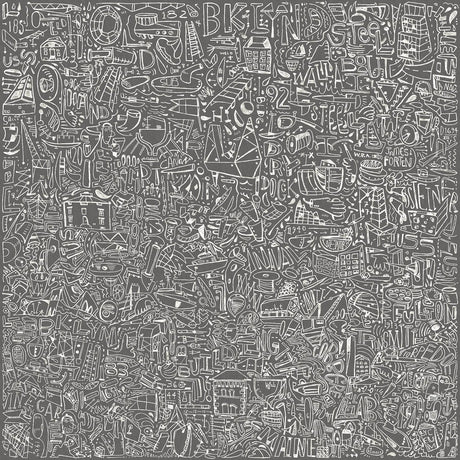 A-Street Prints BKLYN Navy Yard Grey Wall Mural