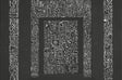 A-Street Prints BKLYN Bank Entrance Black Wall Mural