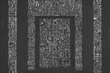 A-Street Prints BKLYN Bank Entrance Black Wall Mural