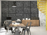 A-Street Prints BKYLN Bank Multi-Panels Black Wall Mural