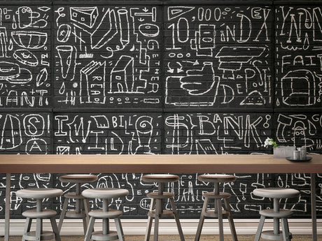 A-Street Prints BKYLN Bank Multi-Panels Black Wall Mural