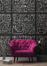 A-Street Prints BKYLN Bank Multi-Panels Black Wall Mural