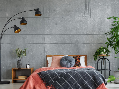 A-Street Prints Panes Grey Wall Mural
