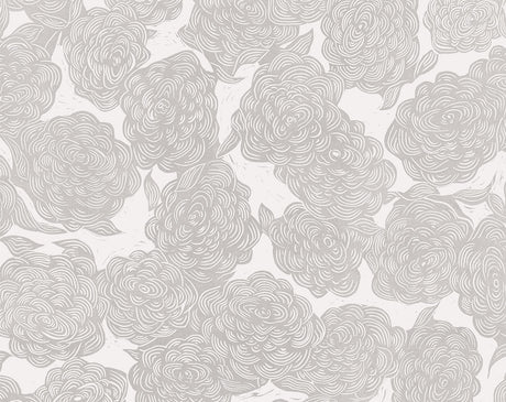 A-Street Prints Roses Grey Wall Mural