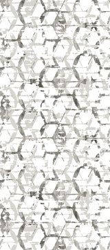 A-Street Prints Hex-A-Gone Dove Grey Wall Mural