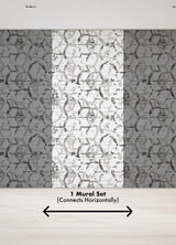 A-Street Prints Hex-A-Gone Dove Grey Wall Mural
