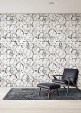 A-Street Prints Hex-A-Gone Dove Grey Wall Mural