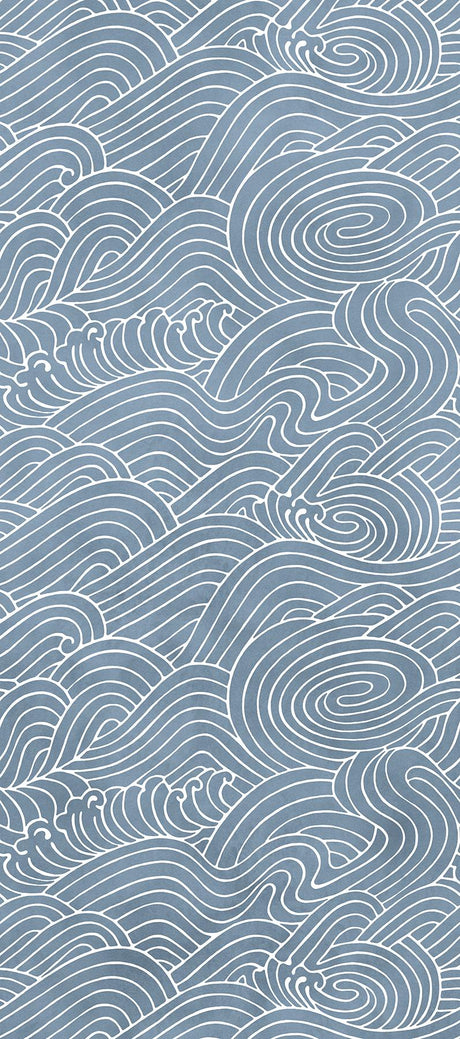 A-Street Prints Waves Ocean Blue Wall Mural