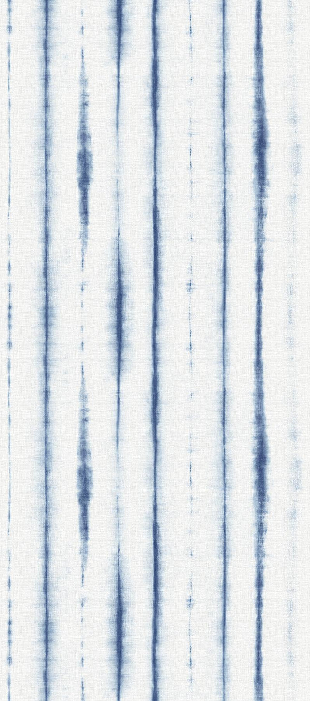 A-Street Prints Hello Shibori Denim Blue Wall Mural