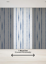 A-Street Prints Hello Shibori Denim Blue Wall Mural