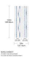 A-Street Prints Hello Shibori Denim Blue Wall Mural