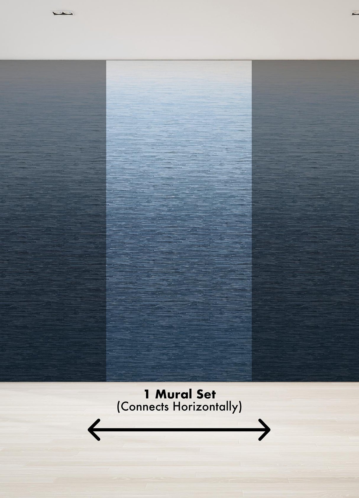 A-Street Prints Into the Deep Dark Blue Ombre Wall Mural