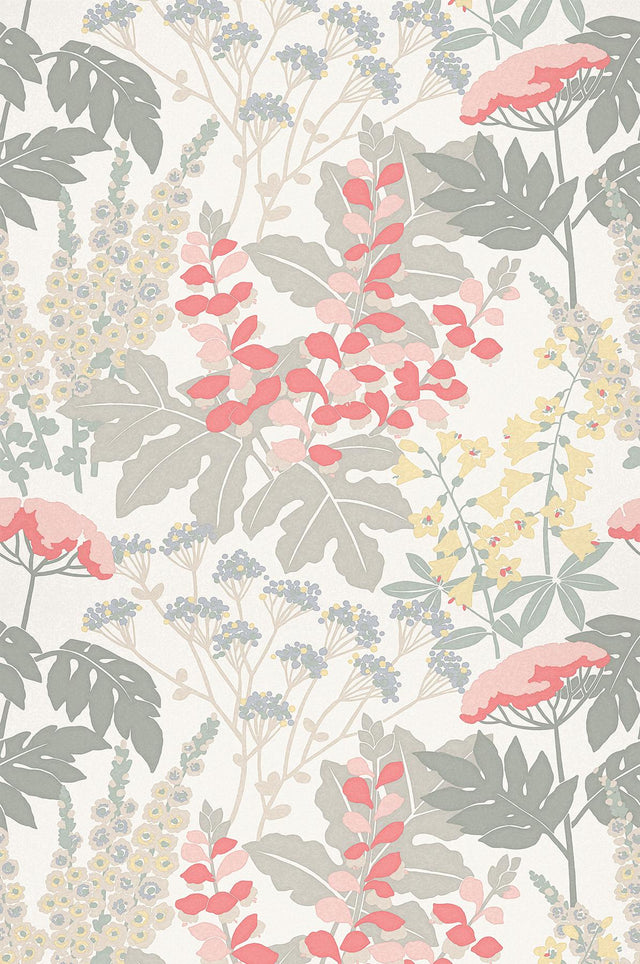 A-Street Prints Pink Paradise Pink & Dove Grey Wall Mural