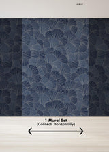 A-Street Prints Petals Royal Blue Wall Mural